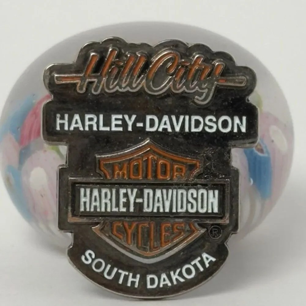 VINTAGE HARLEY DAVIDSON HILL CITY HARLEY-DAVIDSON HILL CITY, SOUTH DAKOTA PIN